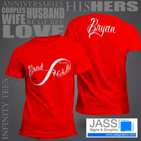 Infinity Shirts For Couples Great Valentines T Perfect Tee S Aftcra