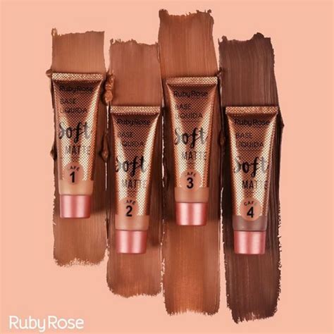 Confira Base Liquida Soft Matte Nude Ruby Rose Hb Nude Shopee Brasil
