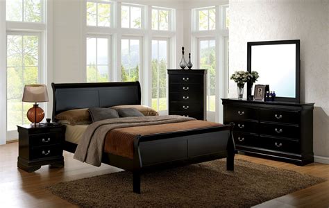 More about my bedroom furniture. Louis Philippe III Black Panel Bedroom Set from Furniture ...
