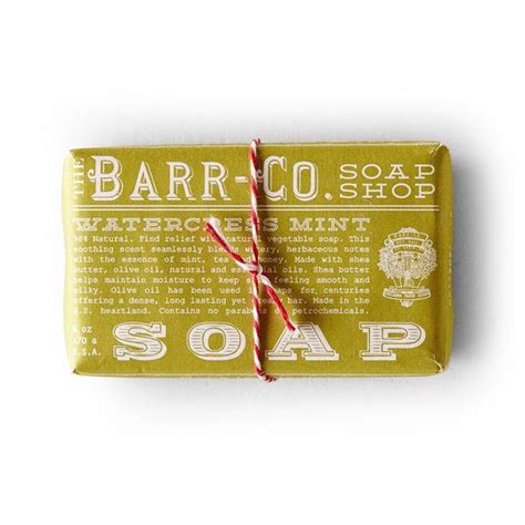 Barr Co Soap Shop Bar Soap Watercress Mint 6oz Lookfantastic