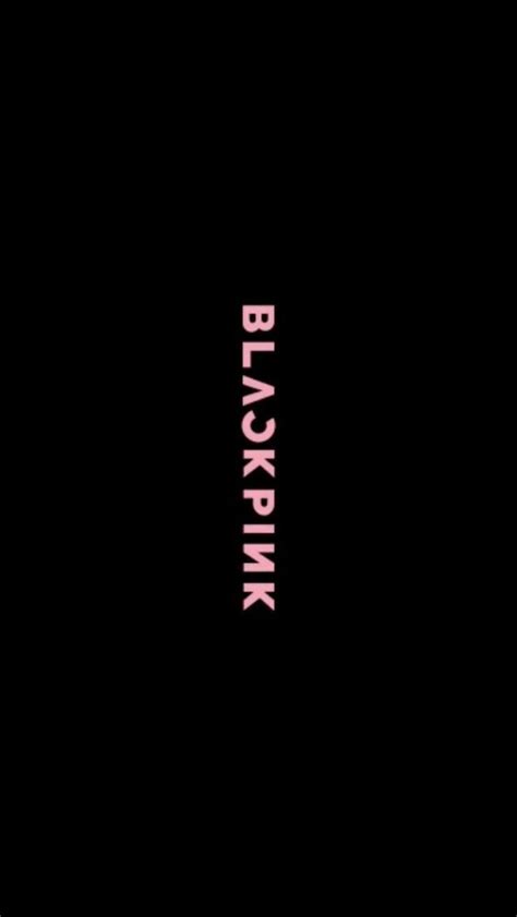 The Words Blackpink Are Written In Pink On A Black Background