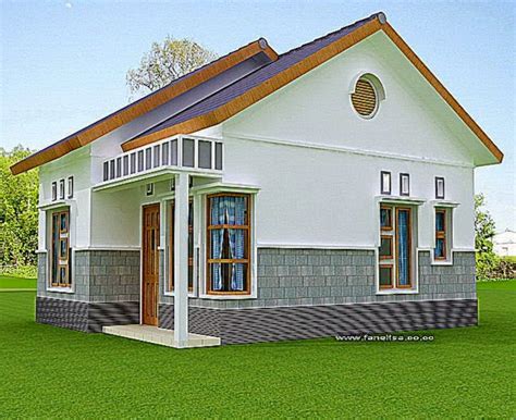 desain rumah sederhana  kampung denah desain rumah