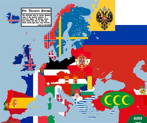 Alternate Redrawn Map Of Europe Alternate History Discussion Gambaran