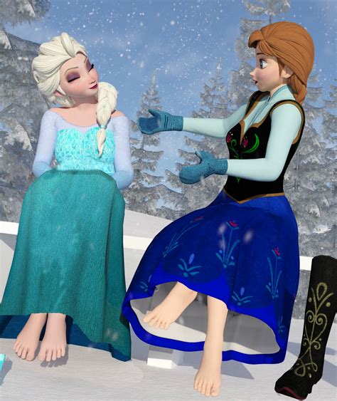 Elsa And Anna 3 Snow By Houston Foot Soldier On Deviantart