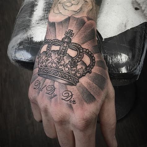 Tattoo Crown On Hand Ink Up King Tattoos Crown Hand Tattoo Crown Tattoo Men