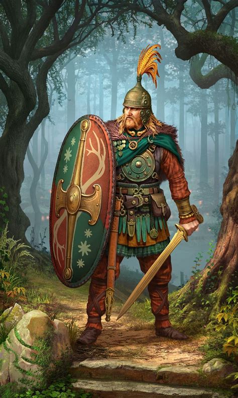 Artstation Celtic Heavy Infantry Roman Zawadzki Fantasy Character