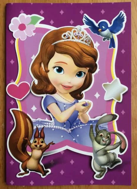 Sofia The First 3d Birthday Card Disney Princess 775 X525 £2