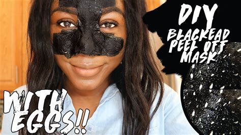 diy blackhead peel off mask with eggs easy 3mins diytuesdays youtube