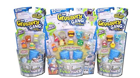 The Grossery Gang Series 3 Putrid Power 12 And 5 Packs Unboxing Toy