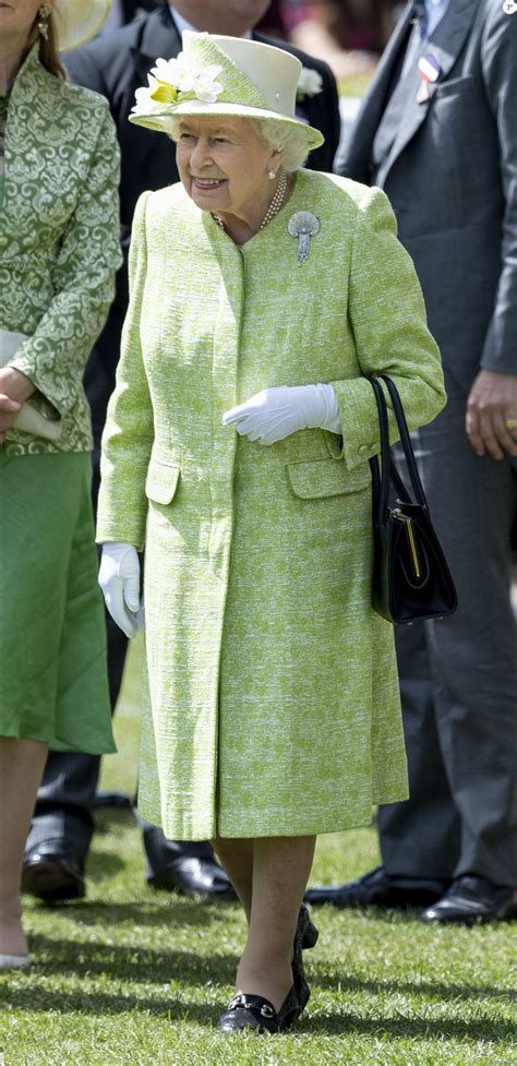 Queen Elizabeth Ii On Day Five Of Royal Ascot At Ascot Racecourse On