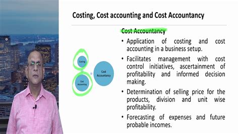 Costing Cost Accounting And Cost Accountancy Defined Youtube