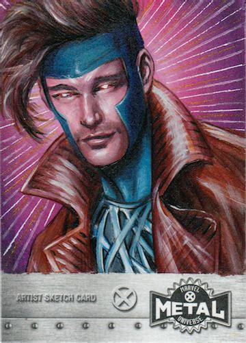Upper Deck X Men Metal Sketch Card Gambit By Fredianofficial On