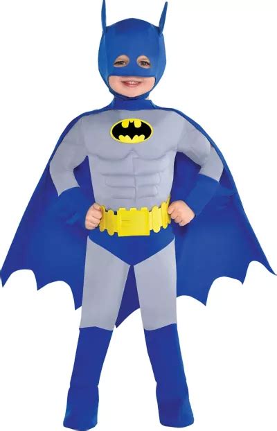 Toddler Boys Classic Batman Muscle Costume The Brave And The Bold