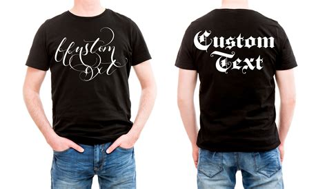 Custom T Shirts Printing Print Any Photo Or Logo Etsy