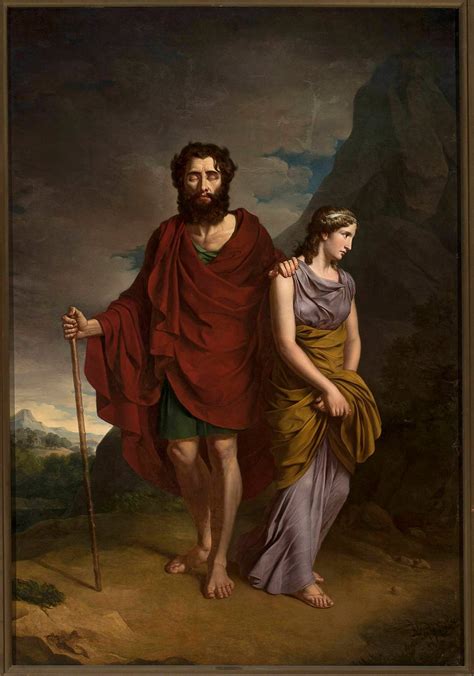 Oedipus And Antigone Painted By An Unknown 19th Century Artist The Historian S Hut