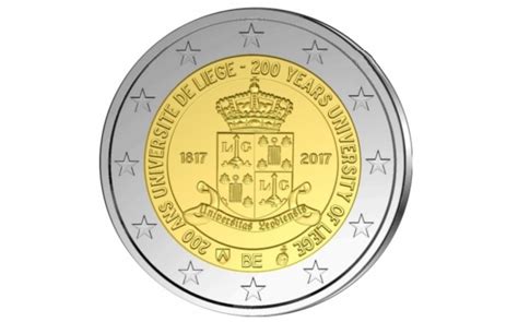 Belgium 2 Euro 2017 Coincard 200 Years University Liège French