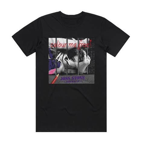 Joss Stone Colour Me Free Album Cover T Shirt Black ALBUM COVER T SHIRTS