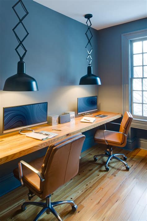 Blue Contemporary Home Office Home Office Design Home Office Decor