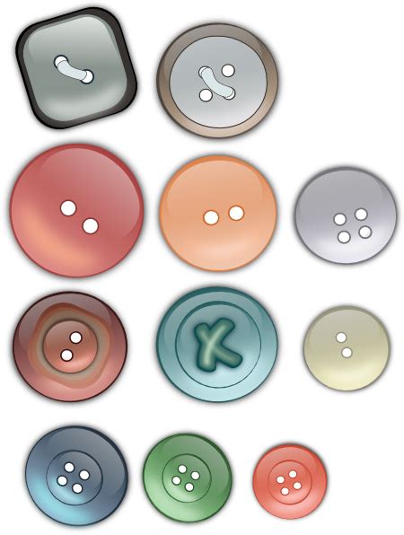 Clothing Buttons Clip Art At Vector Clip Art Online