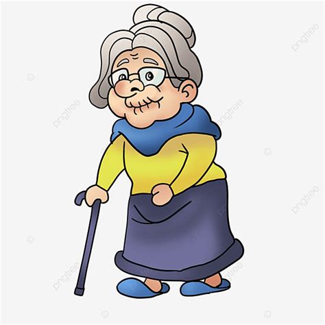 Old Lady Cartoon Clipart Hd Png Cartoon Style Old Lady Clipart Old