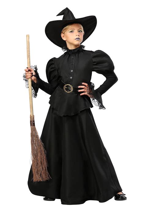 Classic Black Witch Costume For Girls