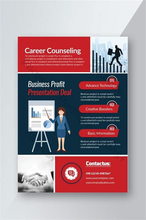 Career Counseling Presentation Business Flyerpikbest Background