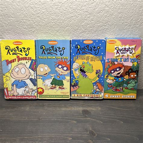 Lot Of Nickelodeon Rugrats VHS Return Of Reptar Tales From The Crib Tommy EBay