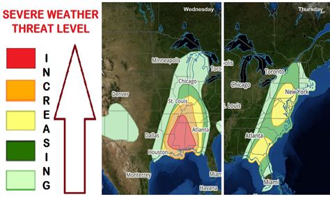 Today The Threat Of Severe Weather Rising In The Eastern Us