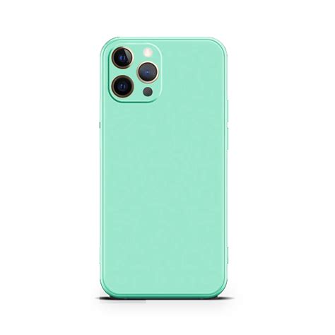 Liquid Silicone Iphone 13 Pro Case Cyan Caseface