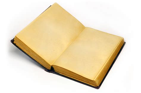 An Open Old Book With Empty Pages Stock Photo Download Image Now