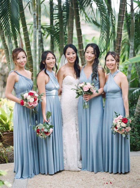 Dreamy Blue Phuket Destination Wedding Modwedding Bridesmaids Dress
