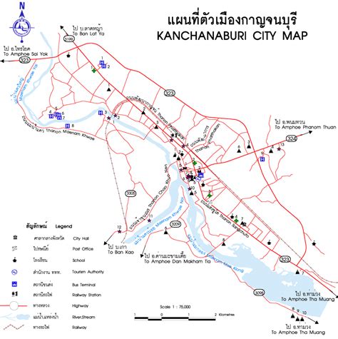 Kanchanaburi Area Maps The Thailand Forum