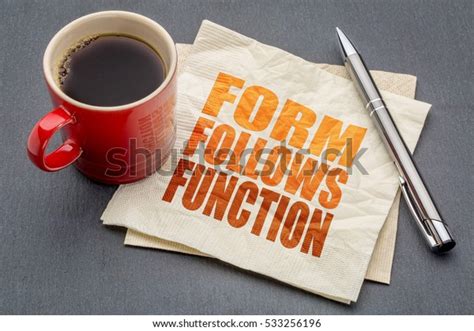 Form Follows Function Design Principle Word Stock Photo 533256196