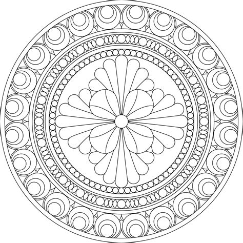 Free Buddhist Mandala Coloring Pages Download Free Buddhist Mandala