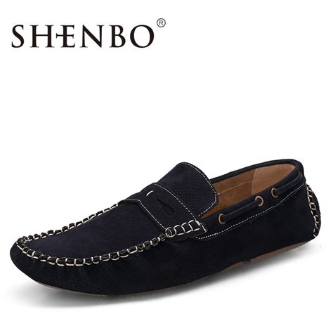 Shenbo Brand New Fashion Suede Men Loafers High Quality Men Flats