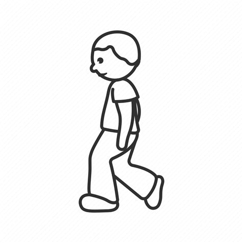 Boy Crossing The Road Man Pedestrian Walk Walking Emoji Icon