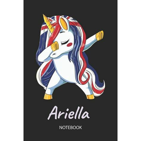 Ariella Notebook Blank Lined Personalized And Customized Name Great