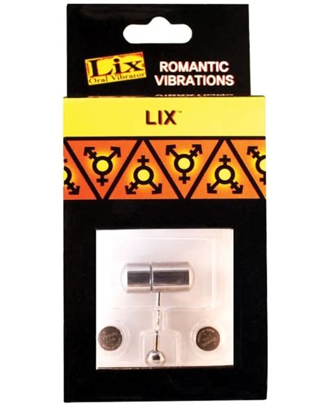 Lix Oral Vibrator Tongue Ring Chrome By Jjk Industries Cupids Lingerie