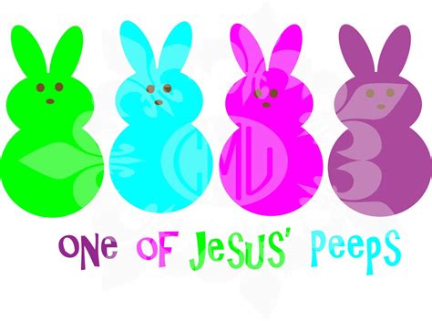 One Of Jesus Peeps Svg Dxf Eps And Png Cutting File Etsy