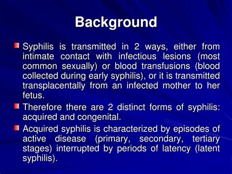 Ppt Syphilis Powerpoint Presentation Free Download Id9733035
