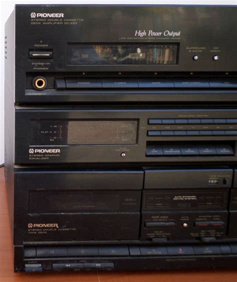 Pioneer Dc Z83 Stereo Double Cassette Deck Amplifier