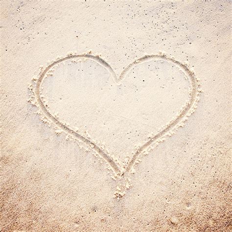 Love Photography Heart Beach Sand Photo Neutral Print Beige Etsy