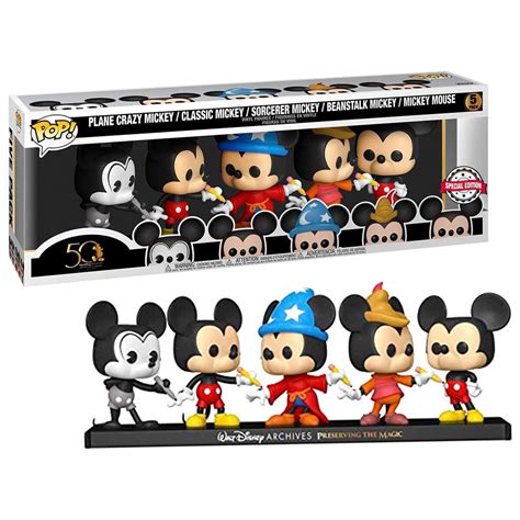 Disney Archives Mickey Mouse 5 Pack Funko Pop Exclusive Vinyl