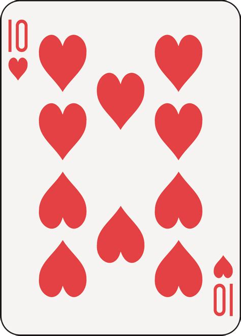 Vintage Playing Cards Hearts10png