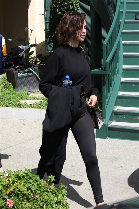 March 29 Selena Leaving Hot Pilates In West Hollywood California