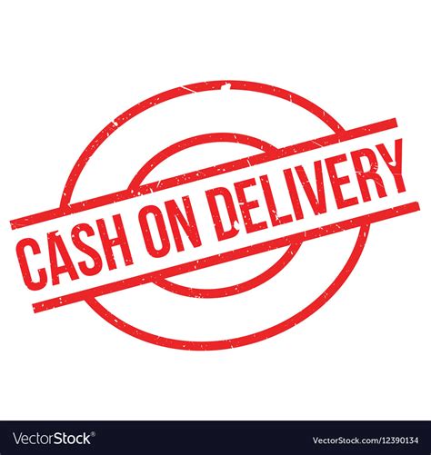 Cash On Delivery Rubber Stamp Royalty Free Vector Image