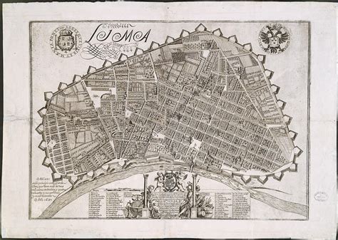 Plano De La Ciudad De Lima Y Sus Fortificaciones Sobre La Tierra