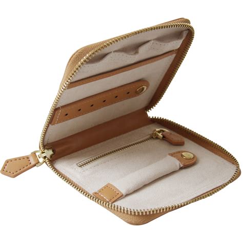Personalised Leather Travel Jewellery Case By Xissjewellery
