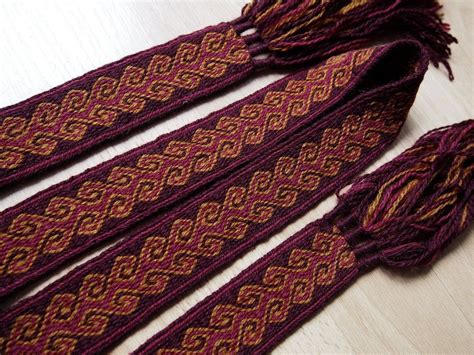 Tablet Woven Belt Wool Viking Card Woven Band Tablet Etsy Tablet