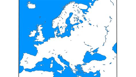 Blank Map Of Europe With Mountains